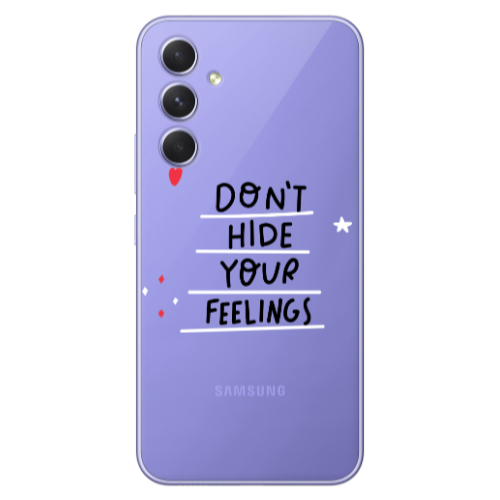 Samsung A36 Dont Hide Your Feelings Transparent Silicone TPU Θήκη