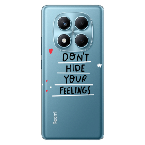 Xiaomi Redmi Note 14 Pro Dont Hide Your Feelings Transparent Silicone TPU Θήκη