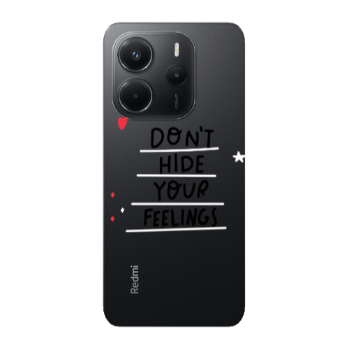 Xiaomi Redmi Note 14 Dont Hide Your Feelings Transparent Silicone TPU Θήκη