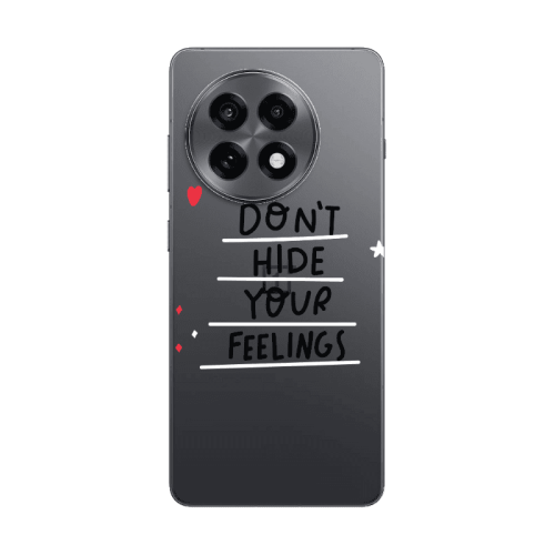 Oneplus 13 5G Dont Hide Your Feelings Transparent Silicone TPU Θήκη