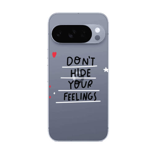 Google Pixel 10 Pro XL Dont Hide Your Feelings Transparent Silicone TPU Θήκη