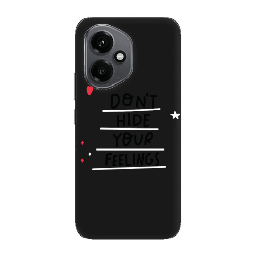 Honor Magic 400 Dont Hide Your Feelings Black Colored Silicone TPU Θήκη