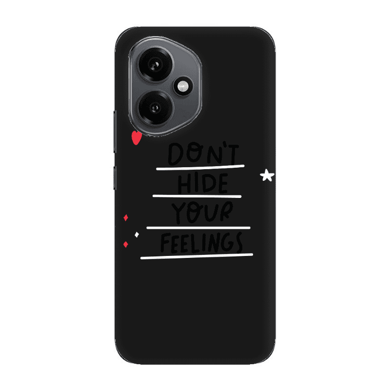 Honor Magic 400 Dont Hide Your Feelings Black Colored Silicone TPU Θήκη