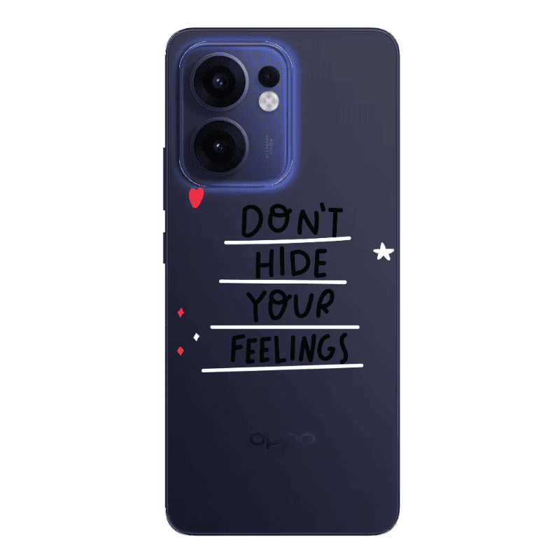 Oppo Reno13 FS Dont Hide Your Feelings Transparent Silicone TPU Θήκη