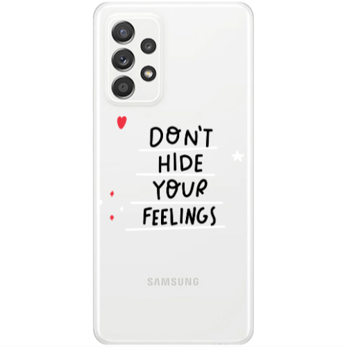 Samsung A53 Dont Hide Your Feelings Transparent Silicone TPU Θήκη