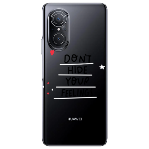 Huawei Nova 9 SE Dont Hide Your Feelings Transparent Silicone TPU Θήκη