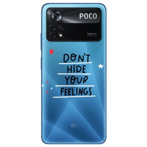 Xiaomi Poco X4 Pro Dont Hide Your Feelings Transparent Silicone TPU Θήκη