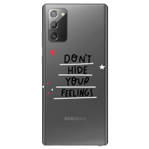 Samsung Note 20 Dont Hide Your Feelings Transparent Silicone TPU Θήκη