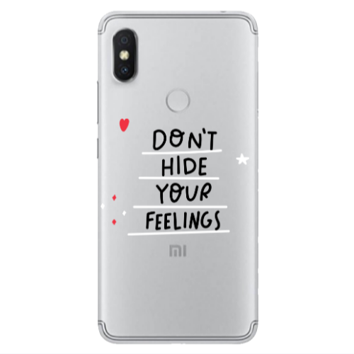 Xiaomi Redmi S2 Dont Hide Your Feelings Transparent Silicone TPU Θήκη