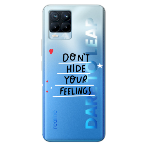 Realme 8 Pro Dont Hide Your Feelings Transparent Silicone TPU Θήκη