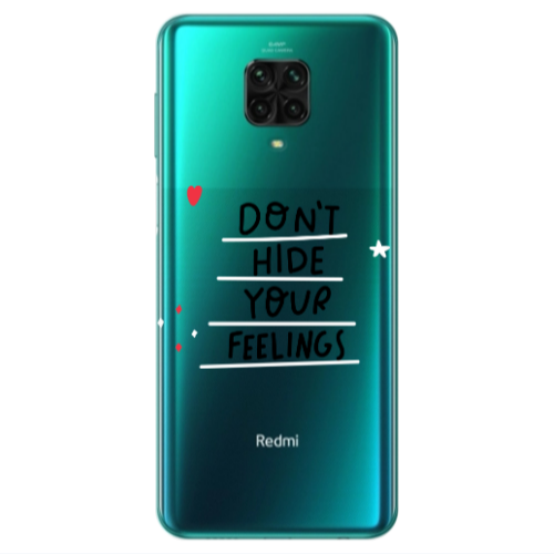 Xiaomi Redmi Note 9S Dont Hide Your Feelings Transparent Silicone TPU Θήκη