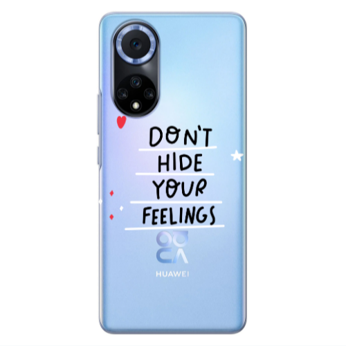 Huawei Nova 9 Dont Hide Your Feelings Transparent Silicone TPU Θήκη