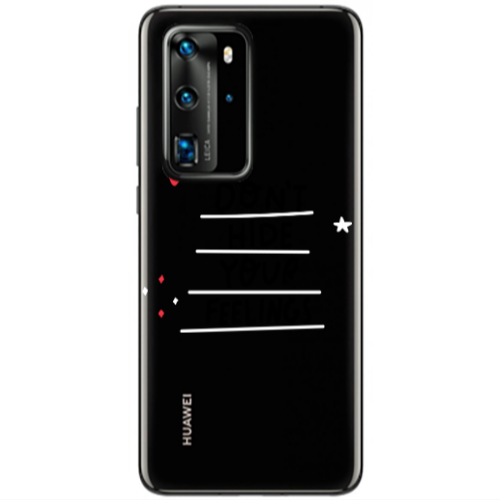 Huawei P40 Pro Dont Hide Your Feelings Transparent Silicone TPU Θήκη
