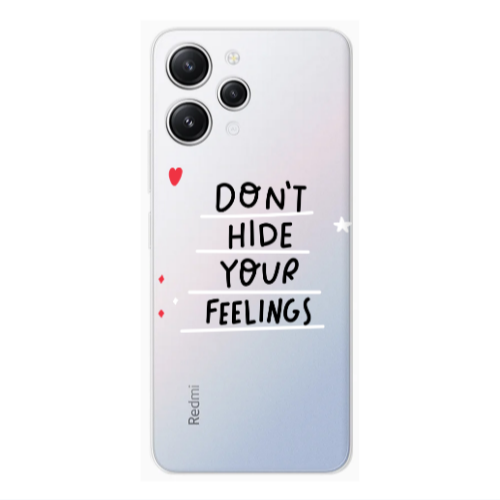 Xiaomi Redmi 12 Dont Hide Your Feelings Transparent Silicone TPU Θήκη