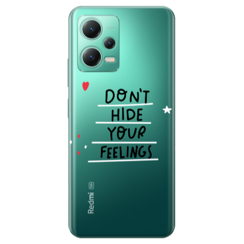 Xiaomi Redmi Note 12 Pro Plus 5G Dont Hide Your Feelings Transparent Silicone TPU Θήκη