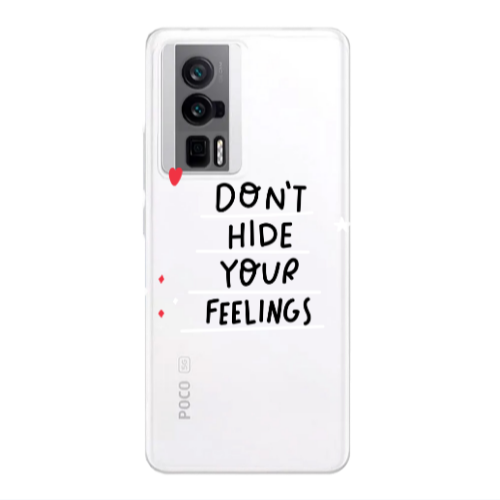Xiaomi Poco F5 Pro Dont Hide Your Feelings Transparent Silicone TPU Θήκη