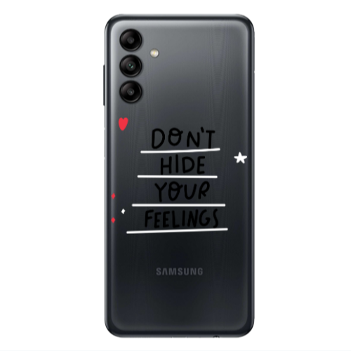 Samsung A13 5G Dont Hide Your Feelings Transparent Silicone TPU Θήκη
