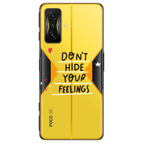 Xiaomi Poco F4 Gt Dont Hide Your Feelings Transparent Silicone TPU Θήκη