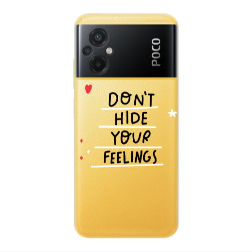 Xiaomi Poco M5 Dont Hide Your Feelings Transparent Silicone TPU Θήκη