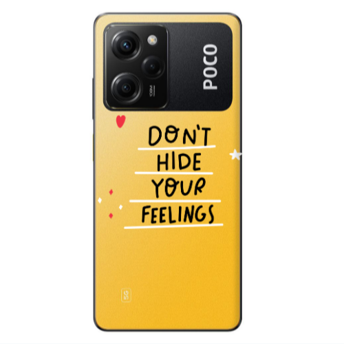 Xiaomi Poco X5 Pro Dont Hide Your Feelings Transparent Silicone TPU Θήκη