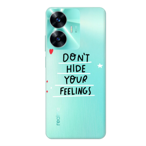 Realme C55 Dont Hide Your Feelings Transparent Silicone TPU Θήκη
