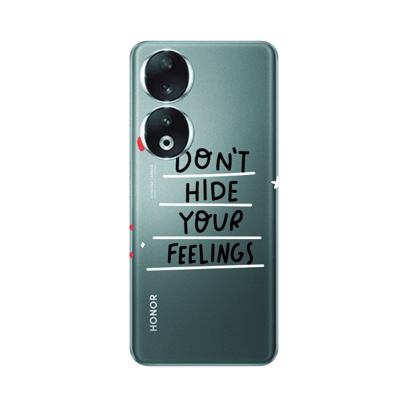 Honor 90 5G Dont Hide Your Feelings Transparent Silicone TPU Θήκη