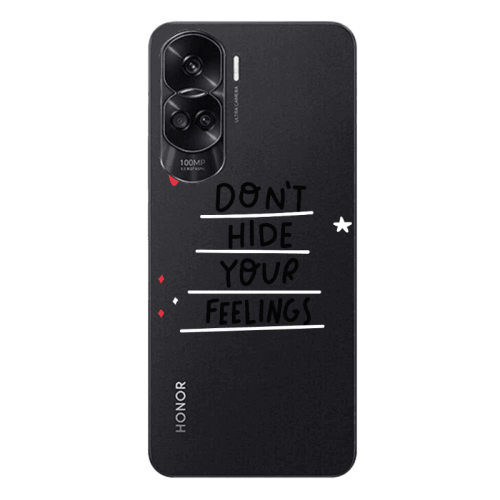 Honor 90 Lite 5G Dont Hide Your Feelings Transparent Silicone TPU Θήκη
