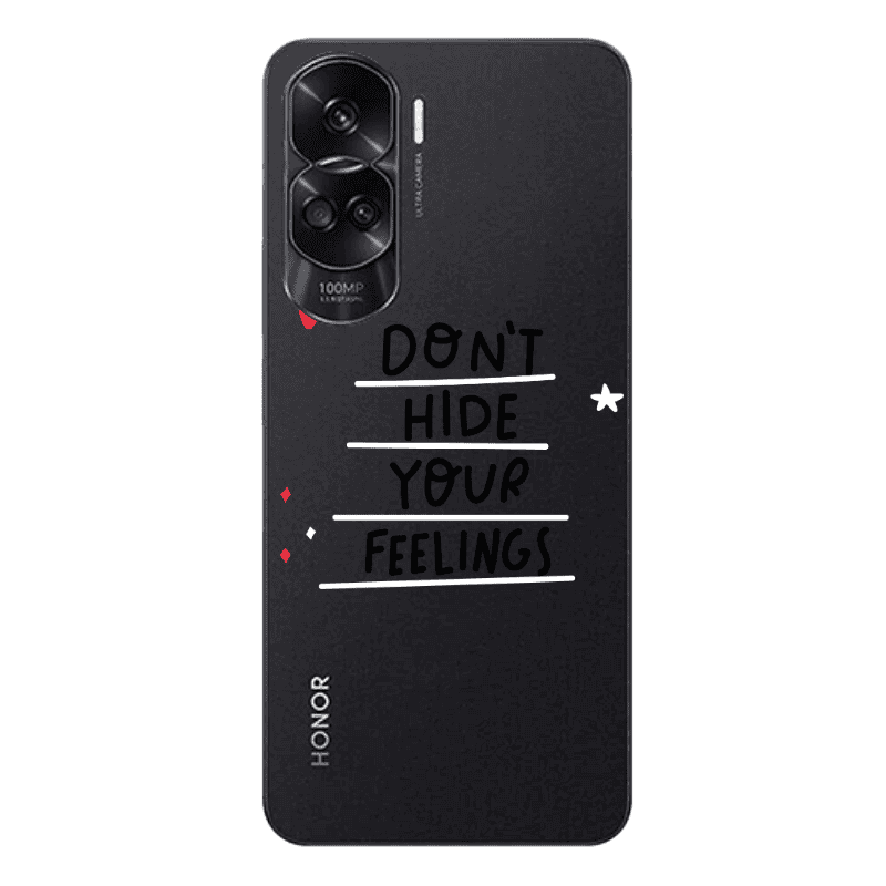 Honor 90 Lite 5G Dont Hide Your Feelings Transparent Silicone TPU Θήκη