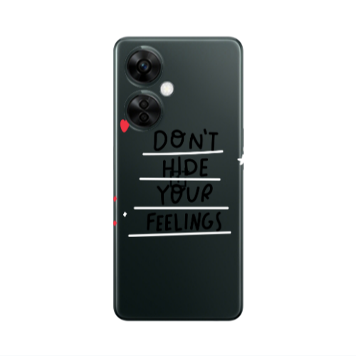 Oneplus Nord CE 3 Lite 5G Dont Hide Your Feelings Transparent Silicone TPU Θήκη