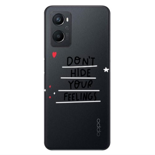 Oppo A 96 Dont Hide Your Feelings Transparent Silicone TPU Θήκη