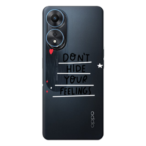 Oppo A 98 Dont Hide Your Feelings Transparent Silicone TPU Θήκη