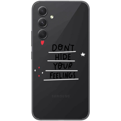 Samsung  Galaxy A05s Dont Hide Your Feelings Transparent Silicone TPU Θήκη
