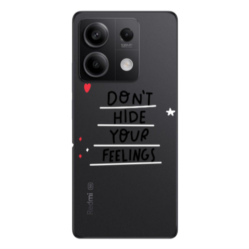 Xiaomi Redmi Note 13 5G Dont Hide Your Feelings Transparent Silicone TPU Θήκη