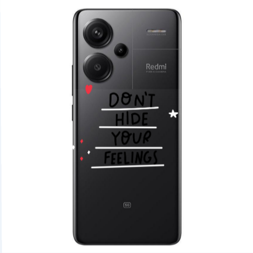 Xiaomi Redmi Note 13 Pro+ 5G  Dont Hide Your Feelings Transparent Silicone TPU Θήκη