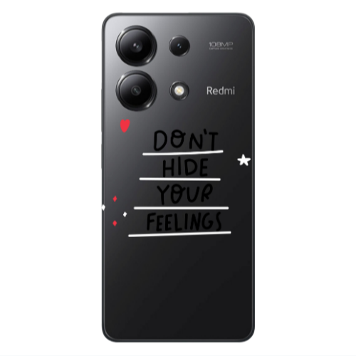 Xiaomi Redmi Note 13 4G Dont Hide Your Feelings Transparent Silicone TPU Θήκη