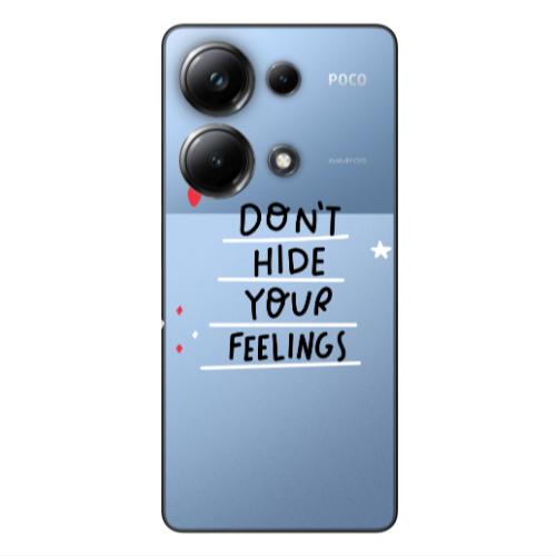 Xiaomi Poco M6 Pro 4G Dont Hide Your Feelings Transparent Silicone TPU Θήκη