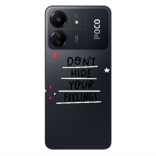 Xiaomi Poco C65 Dont Hide Your Feelings Transparent Silicone TPU Θήκη