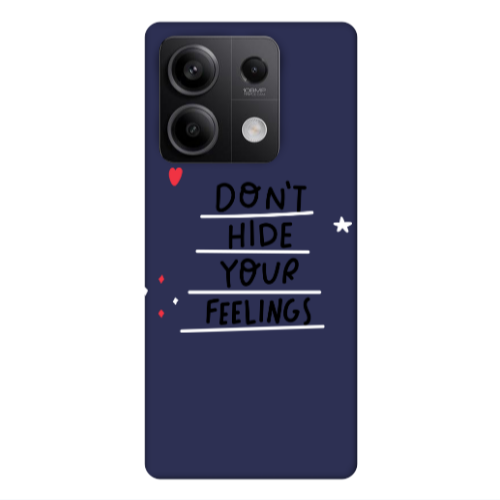 Xiaomi Redmi Note 13Pro 5G Dont Hide Your Feelings Dark blue Colored Silicone TPU Θήκη