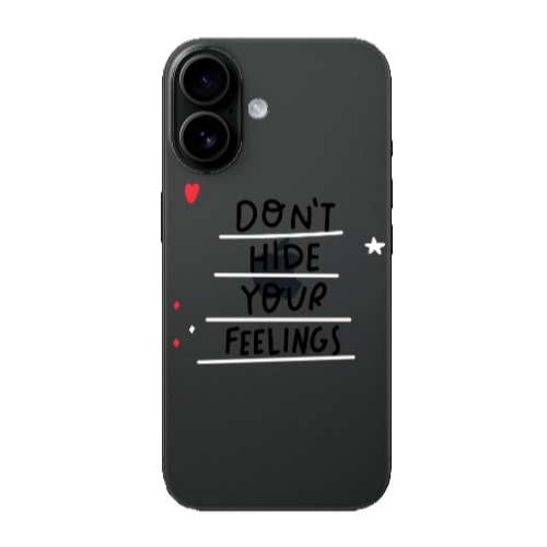 Apple Iphone 16 Dont Hide Your Feelings Transparent Silicone TPU Θήκη