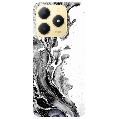 Realme C61 Marble River Transparent Silicone TPU Θήκη
