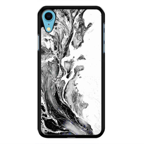 Apple iPhone Xr Marble River Black Glossy Θήκη