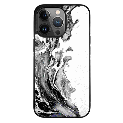 Apple iPhone 13 Pro Max Marble River Black Glossy Θήκη