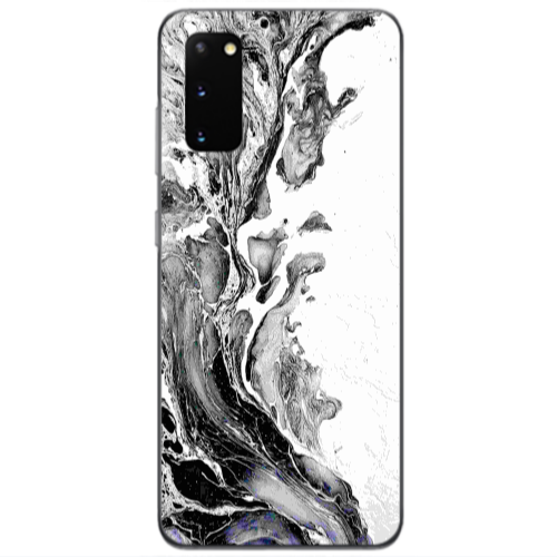 Samsung S20 Marble River Transparent Silicone TPU Θήκη