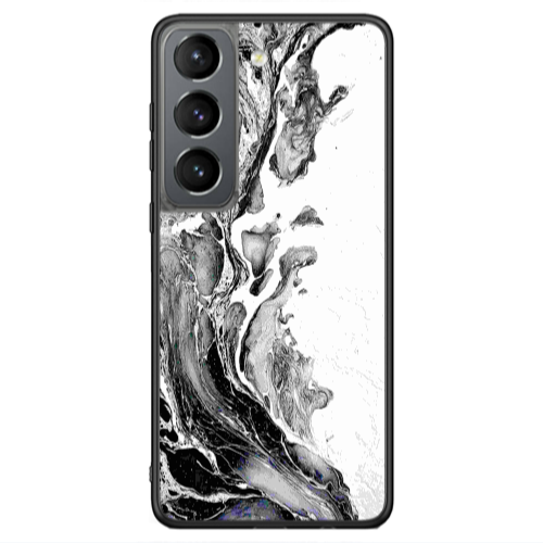Samsung S21 Ultra Marble River Black Glossy Θήκη