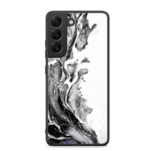 Samsung S22 Marble River Black Glossy Θήκη
