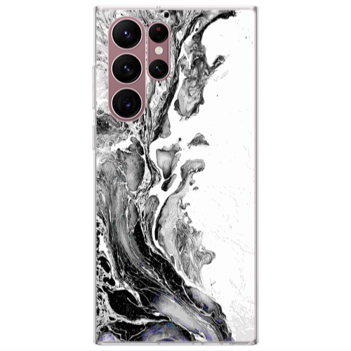 Samsung S22 Ultra Marble River Transparent Silicone TPU Θήκη