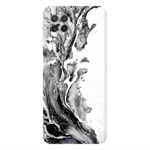 Samsung A22 4G Marble River Transparent Silicone TPU Θήκη