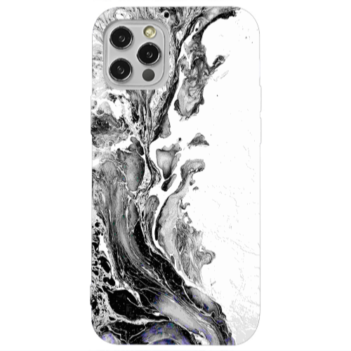 Apple iPhone 12 Pro Marble River Transparent Silicone TPU Θήκη