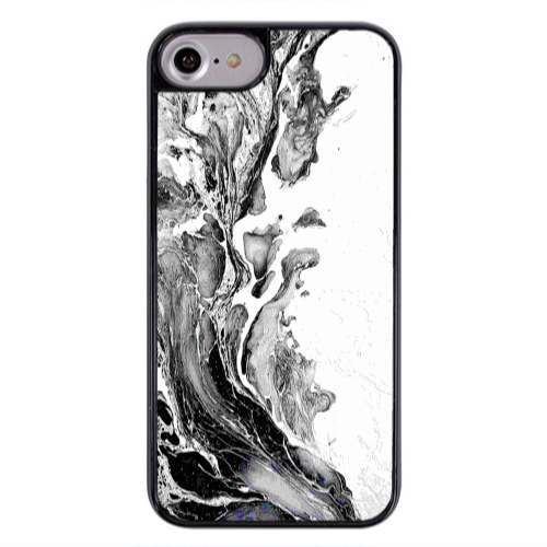 Apple iPhone 7 Marble River Black Glossy Θήκη