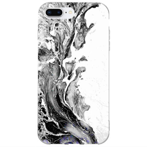 Apple iPhone 7 Plus Marble River Transparent Silicone TPU Θήκη